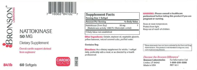 Label for Nattokinase 50 mg