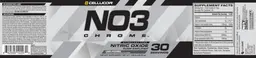 Label for NO3 Chrome Unflavored