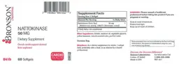 Label for Nattokinase 50 mg
