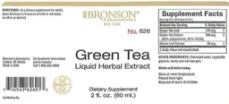 Label for Green Tea Liquid Herbal Extract