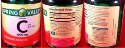 Label for Vitamin C with Rose Hips 1000 mg