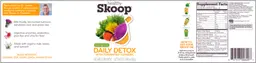 Label for Lemongreens Daily Detox With Fermented Turmeric