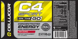 Label for C4 Sport On The Go Fruit Punch