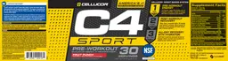 Label for C4 Sport Fruit Punch