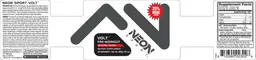 Label for Volt Pre-Workout Electric Punch