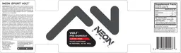 Label for Volt Pre-Workout Electric Punch