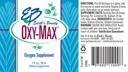 Label for Oxy-Max