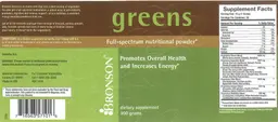 Label for Greens