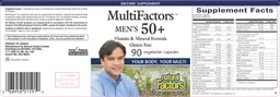 Label for MultiFactors Men's 50+