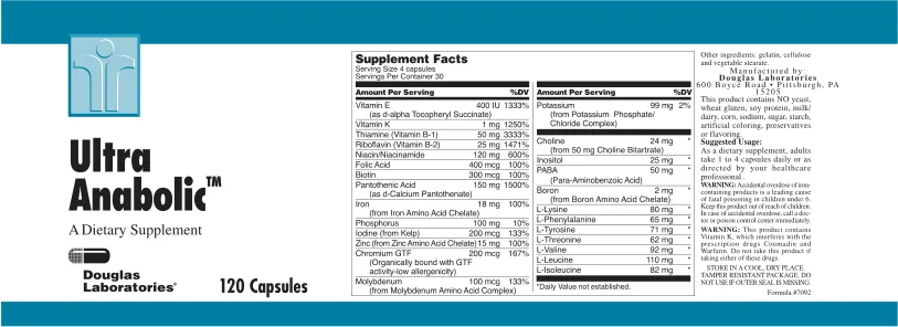 Label for Ultra Anabolic