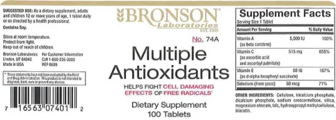 Label for Multiple Antioxidants
