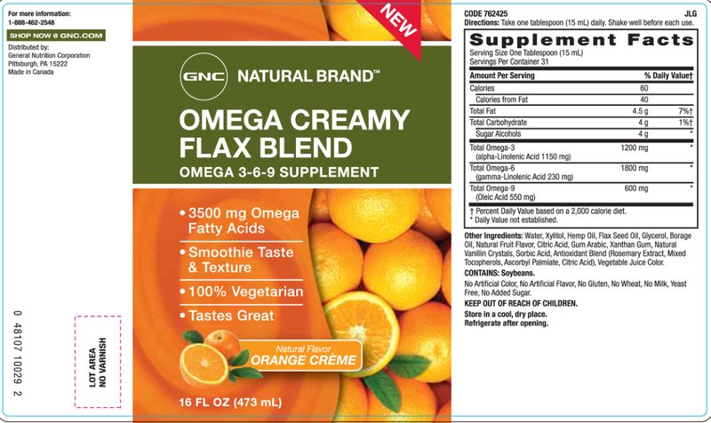 Omega Creamy Flax Blend Natural Flavor O
