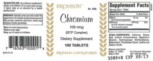 Chromium 100 mcg (GTF Complex)