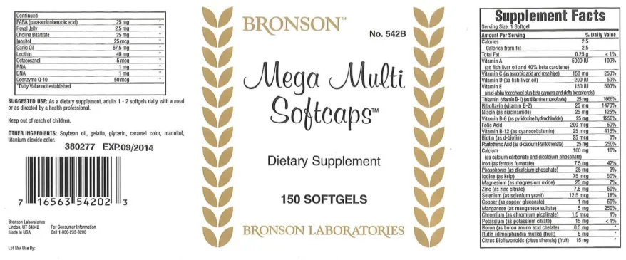 Label for Mega Multi Softcaps