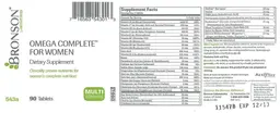 Label for Omega Complete For Women