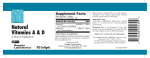 Natural Vitamins A & D