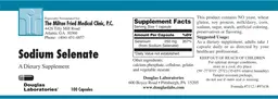 Label for Sodium Selenate