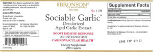 Sociable Garlic Deodorized Aged Garlic E