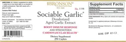 Sociable Garlic Deodorized Aged Garlic Extract