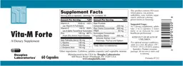 Label for Vita-M Forte