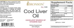 Label for Cod Liver Oil