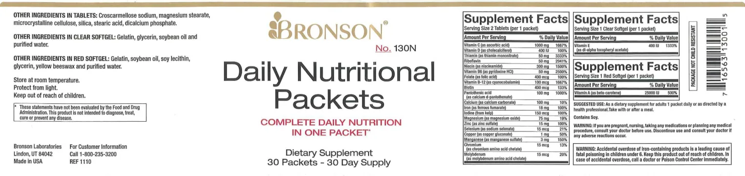 Label for Red Softgel Vitamin A