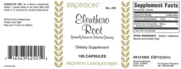 Label for Eleuthero Root