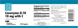 Label for Coenzyme Q-10 10 mg With C