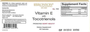 Vitamin E with Tocotrienols