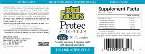 Protec Acidophilus With FOS