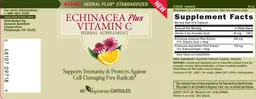 Label for Echinacea Plus Vitamin C