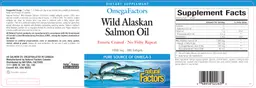 Label for Wild Alaskan Salmon Oil 1000 mg