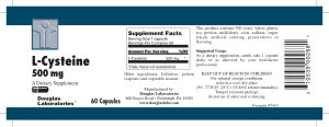 L-Cysteine 500 mg