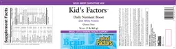 Label for Kid's Factors Daily Nutrient Boost With Whey Protein