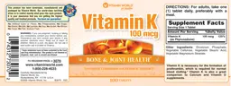 Vitamin K 100 mcg