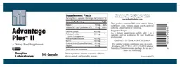 Label for Advantage Plus II