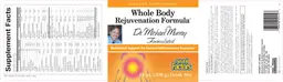 Label for Whole Body Rejuvenation Formula