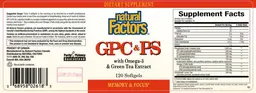 Label for GPC & PS With Omega-3 & Green Tea Extract