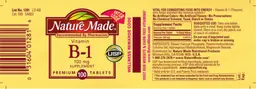 Vitamin B-1 100 mg Supplement