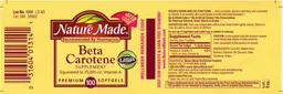 Label for Beta Carotene
