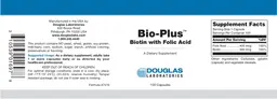 Bio-Plus Biotin With Folic Acid