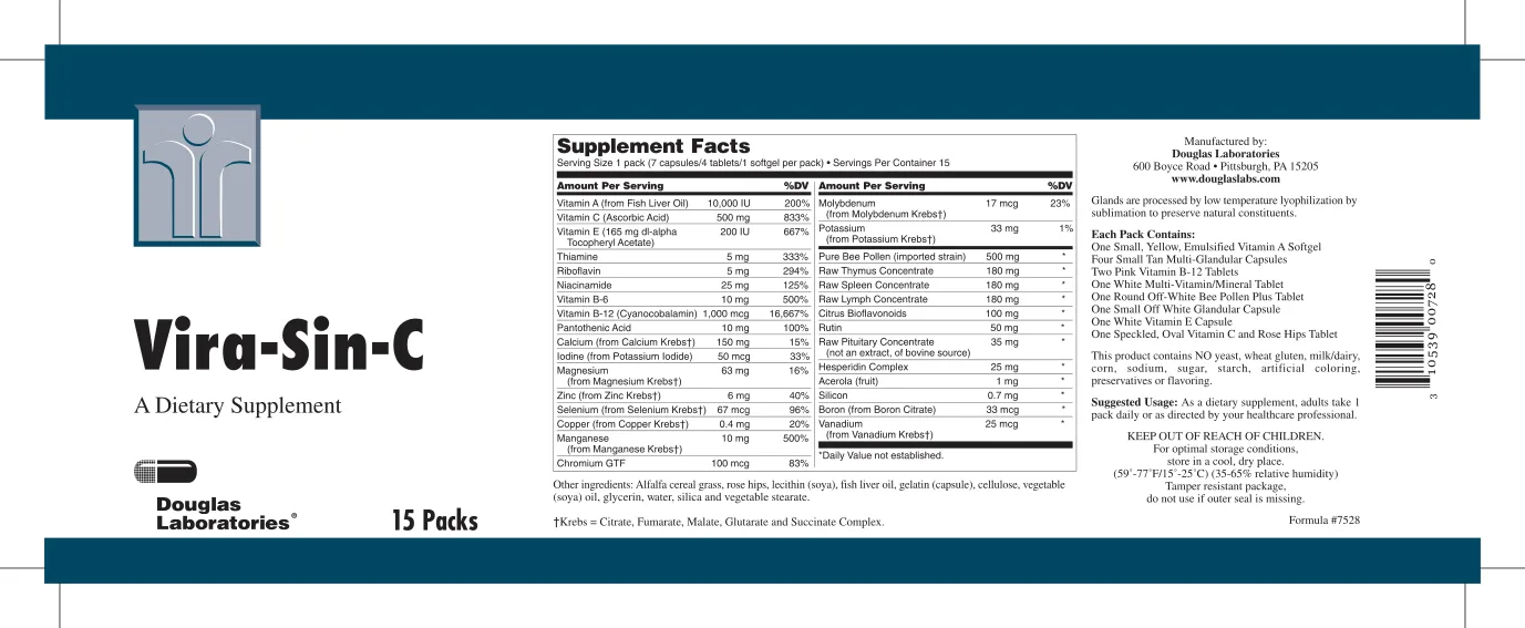 Label for Vira-Sin-C