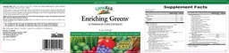 Label for GreenRich Enriching Greens