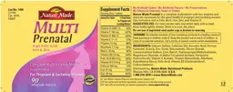 Label for Multi Prenatal