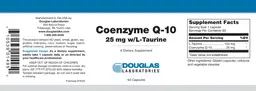 Coenzyme Q-10 25 mg W/L-Taurine