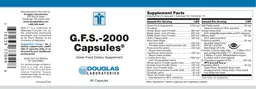 Label for G.F.S.-2000 Capsules