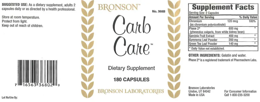 Label for Carb Care