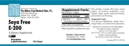 Label for Soya Free E-200