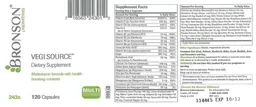 Label for Vegi Source