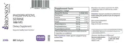 Label for Phosphatidyl Serine 100 mg